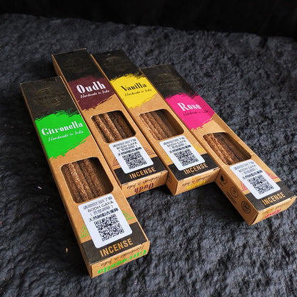 Natural Indian Incense Sticks - Citronella Smudge (10 Pack)