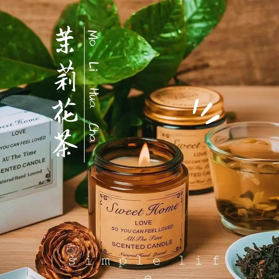 Scented Candles: Handmade Sleep Aid Aromatherapy Candles - Smokeless Fragrance