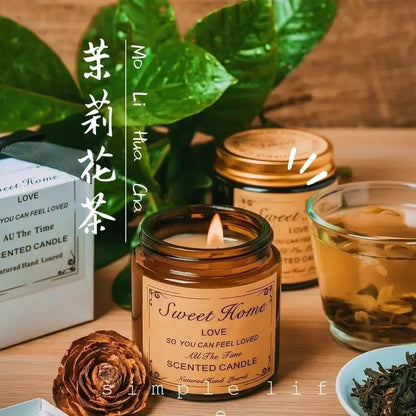Scented Candles: Handmade Sleep Aid Aromatherapy Candles - Smokeless Fragrance