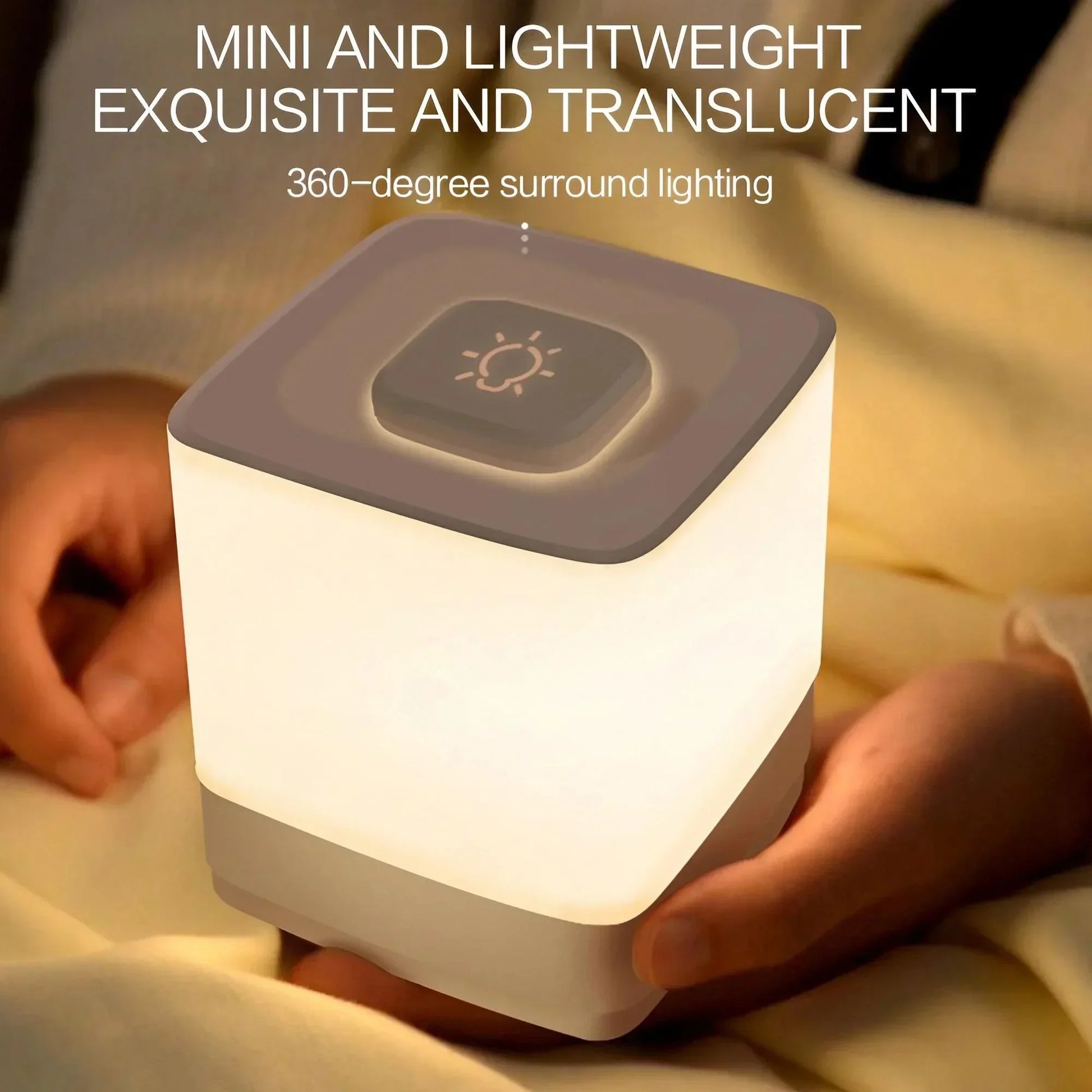 Soft Night Light LED Bedside Lamp - Rechargeable & Touch Control