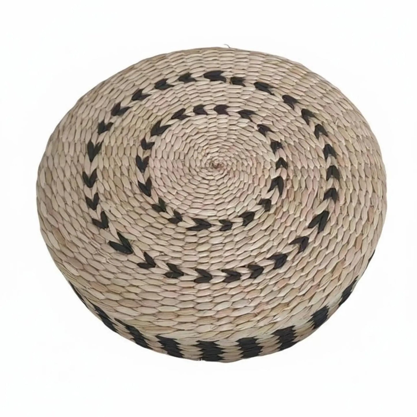 Woven Woven Mat Meditation Cushion Pillow Multi-Function Straw Woven Mat Pillow Round Straw Floor Pillow Breathable Round Woven Pouf