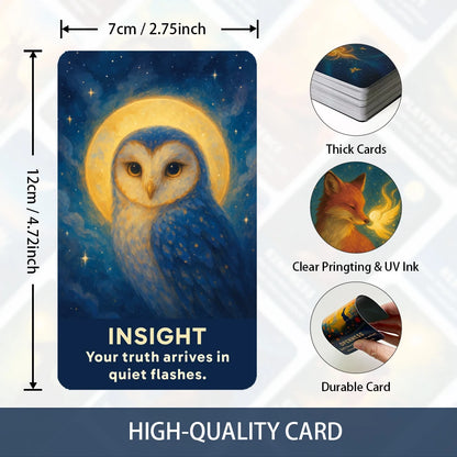 The Soul's Compass, English Oracle Cards, 80-cards With Messages for The Soul, Daily Meditation, 12*7cm, Tarot Cards, Card Games