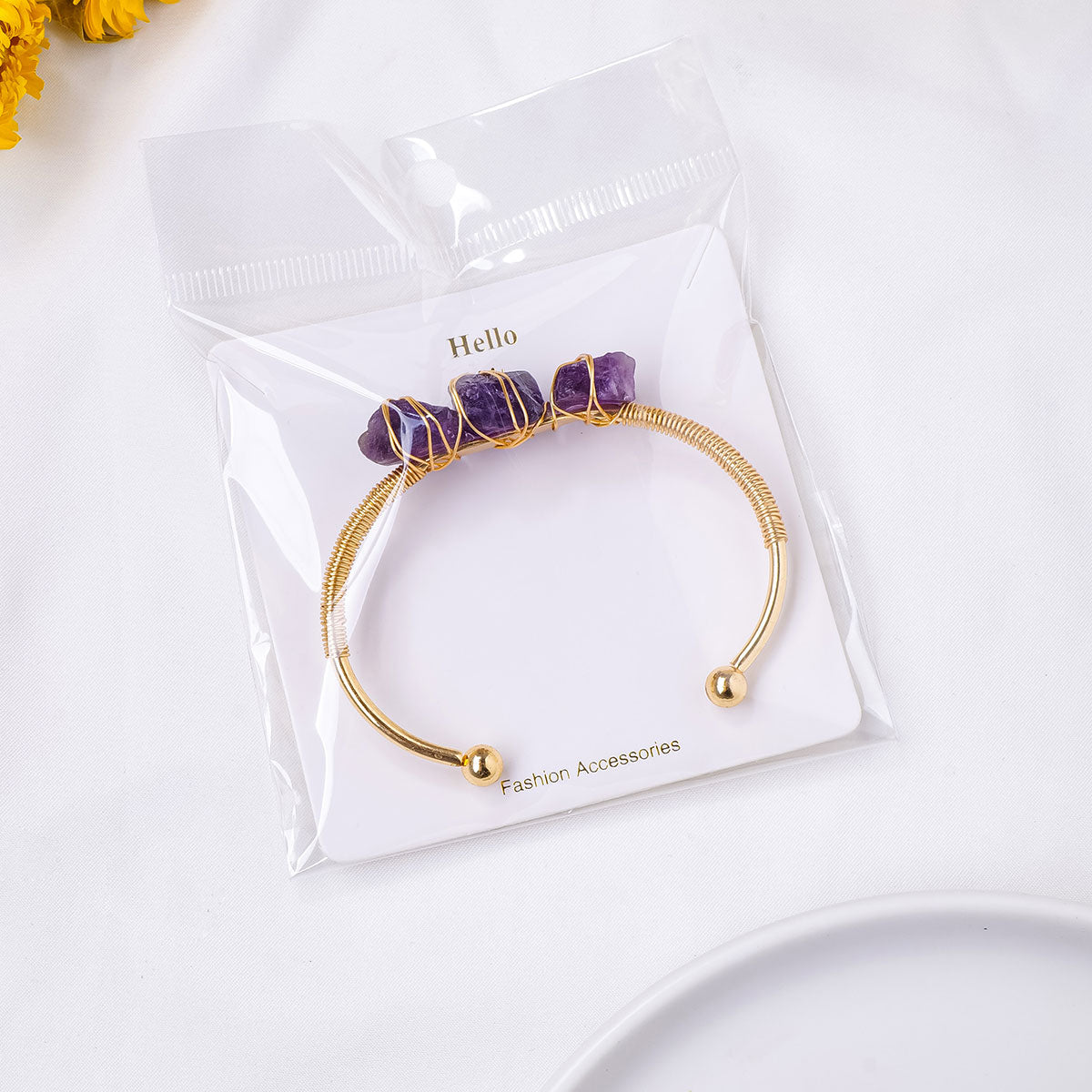 Crystal Bracelet: Natural Crystal Healing Bracelet - Women's Protection & Reiki