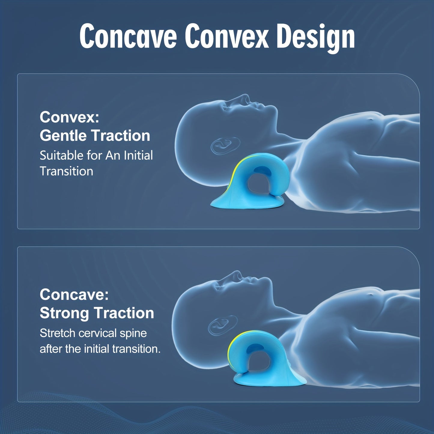 Neck Pillow: Cervical Traction Device - Relax Neck & Shoulder Alignment