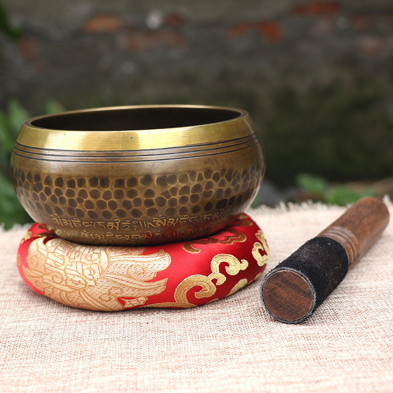 Tibetan Singing Bowl - Handmade Nepal Brass Meditation Chime