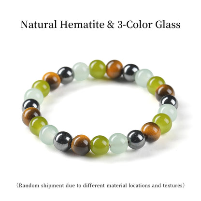 Natural Stone Healing Bracelet: 8mm Lucky Wealth Beads Jewelry