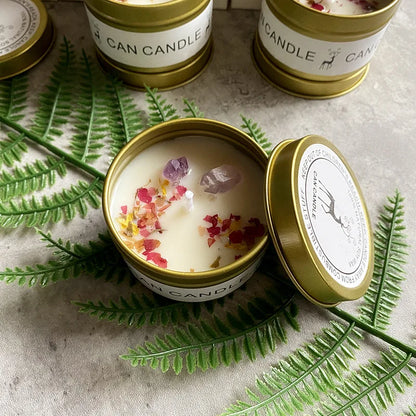 Scented Candles: Aromatherapy Soy Candles - Crystal Salt & Dried Flower Scents