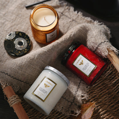 Scented Candles: Fragrant Soy Wax Candle Cans - Smokeless & Romantic Aroma