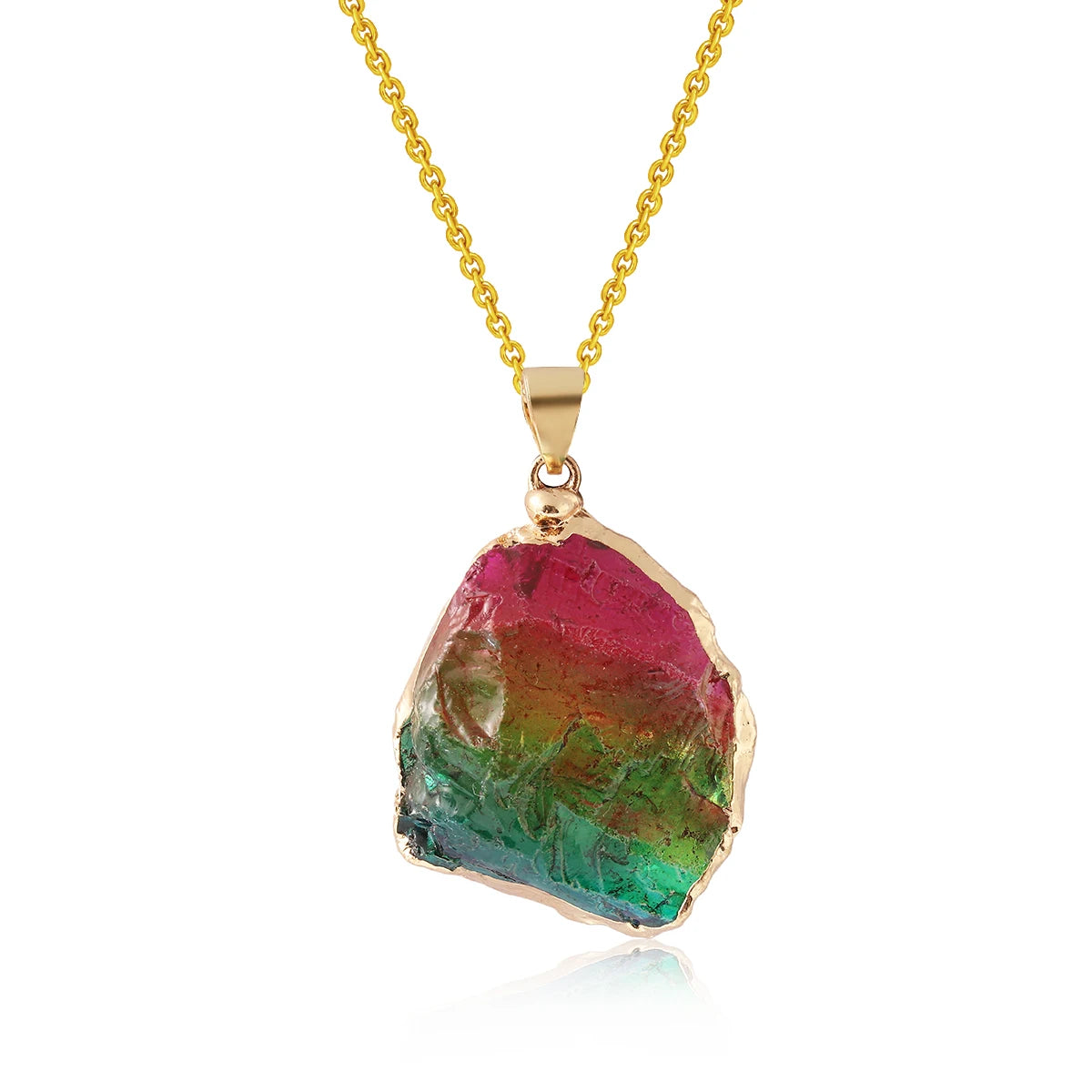 Healing Crystal Necklace: Irregular Gemstone for Women