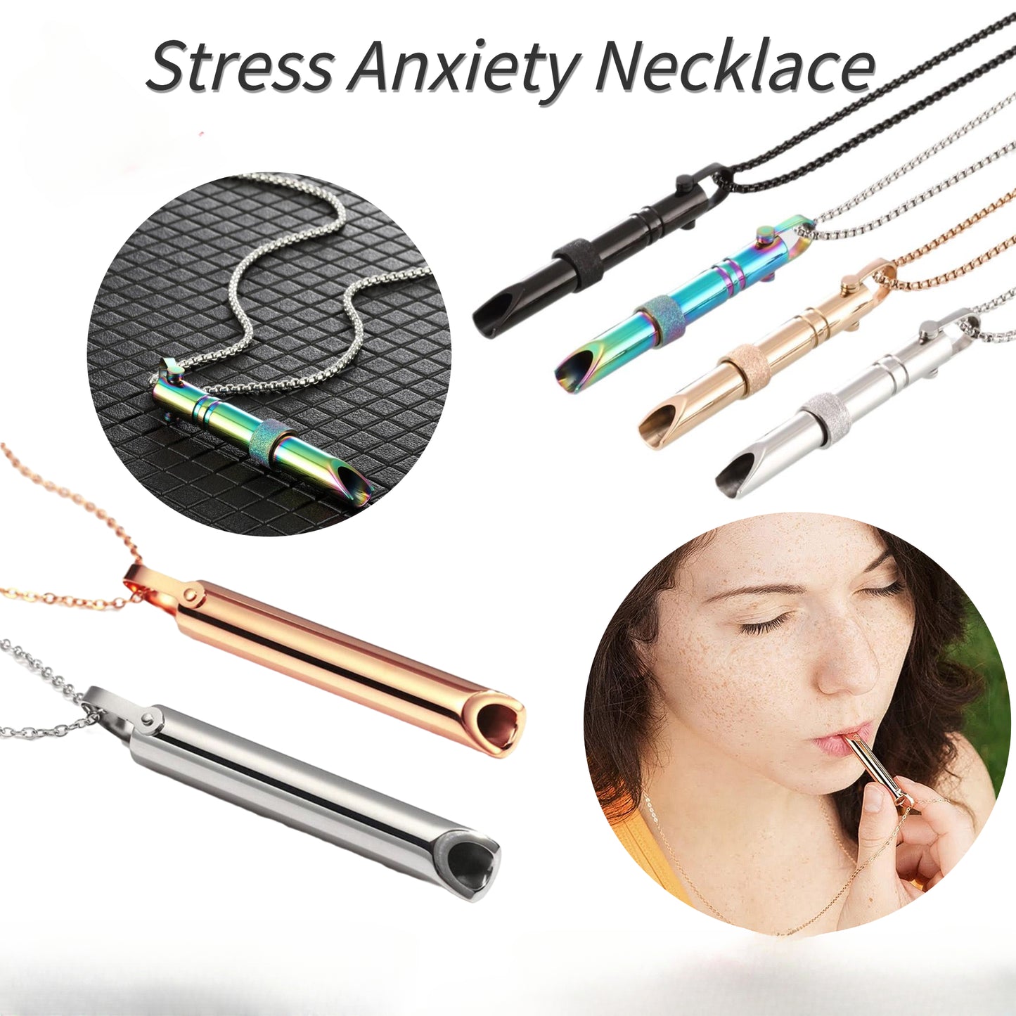 Stress Relief Necklace: Mindful Breathing Tool