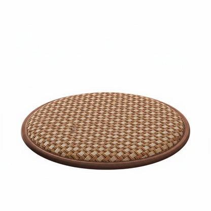 Japanese Design Woven Mat Pad High Resilience Foam Meditative Meditation Pad Woven Woven Mat Seat Sponge Filled Pouf Ottoman