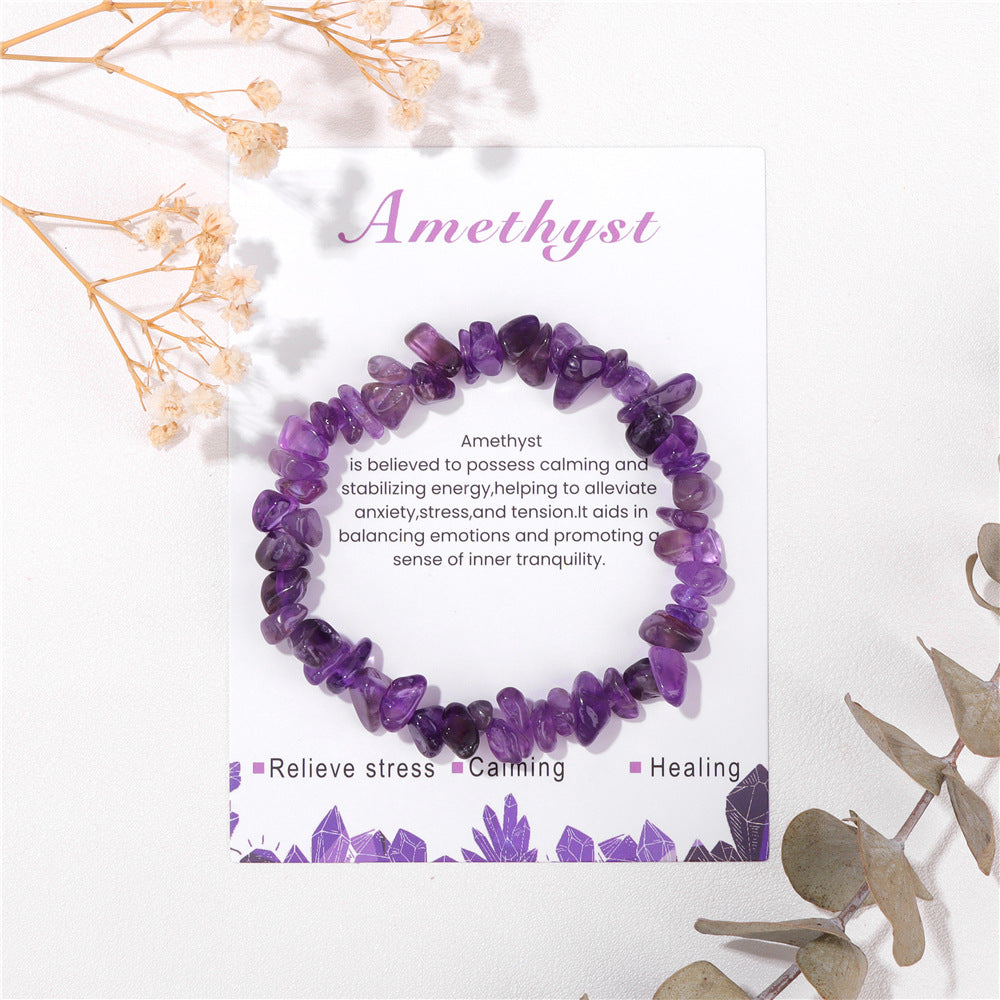 Amethyst Bracelet - Stress Relief Gemstone