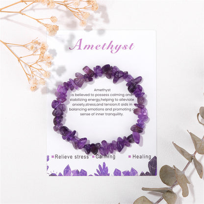 Amethyst Bracelet - Stress Relief Gemstone