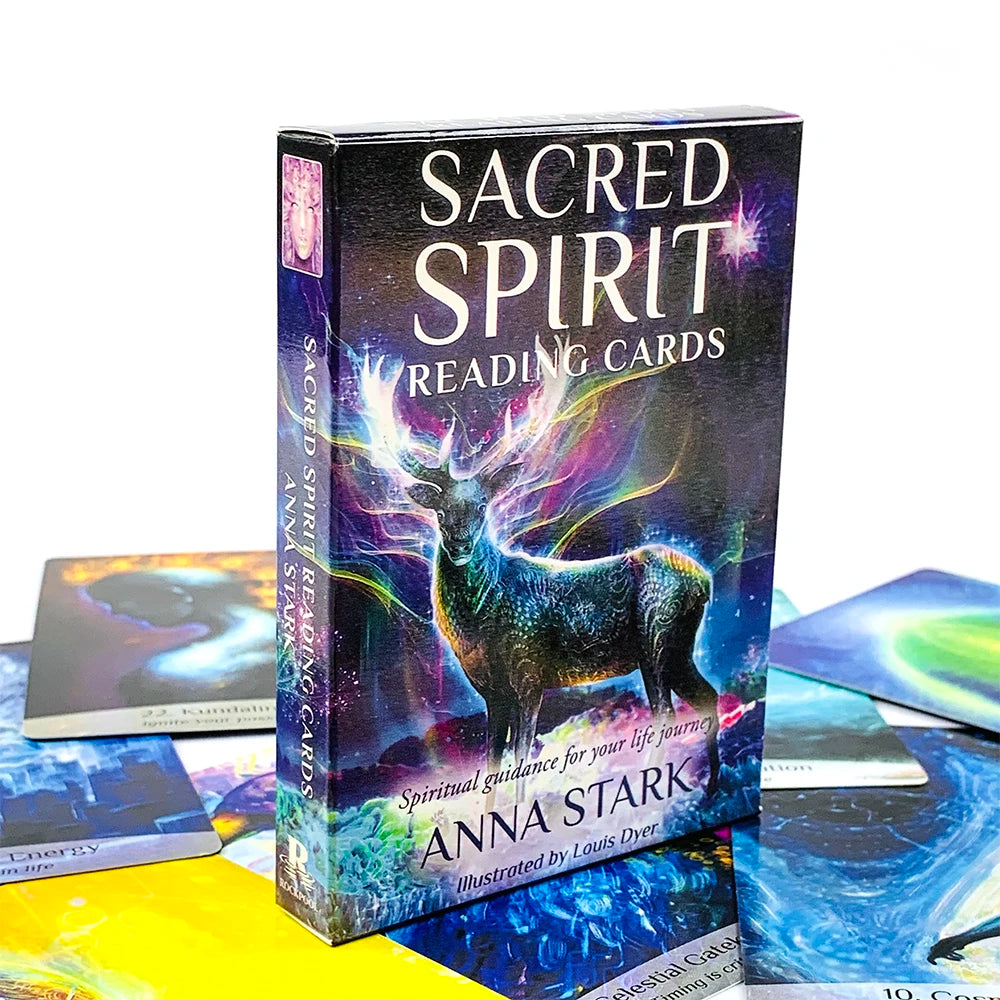 Sacred Spirit Reading Cards 36 Oracle Cards Spiritual Life Guidance Divination Cards for Soul Healing Meditation 10.3*7.4cm