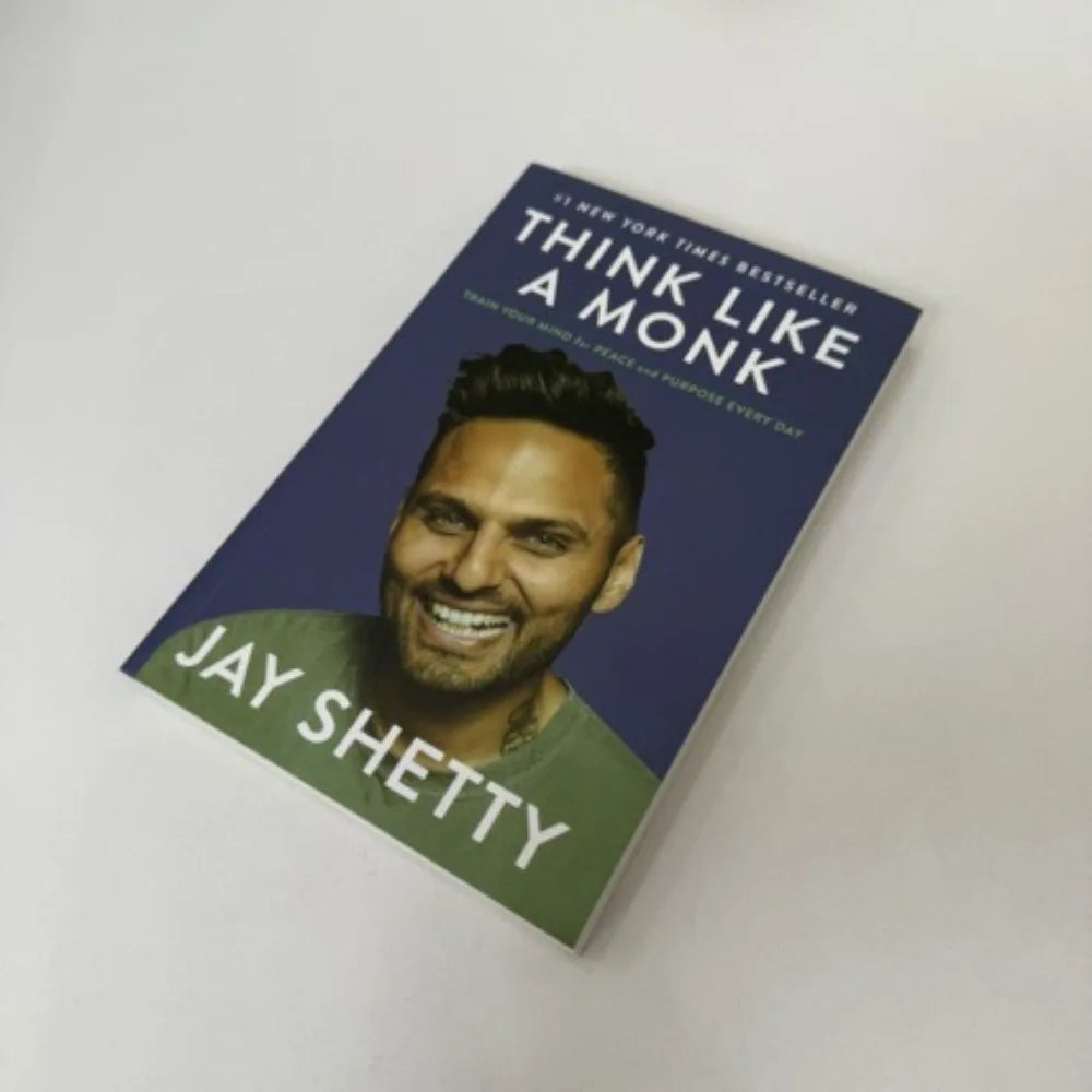 Think Like A Monk by Jay Shetty Mindfulness & Meditation Guide Find Purpose Overcome Anxiety Personal Growth & Inner Peace Book