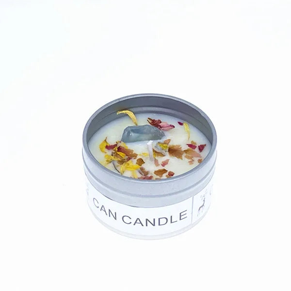 Scented Candles: Aromatherapy Soy Candles - Crystal Salt & Dried Flower Scents
