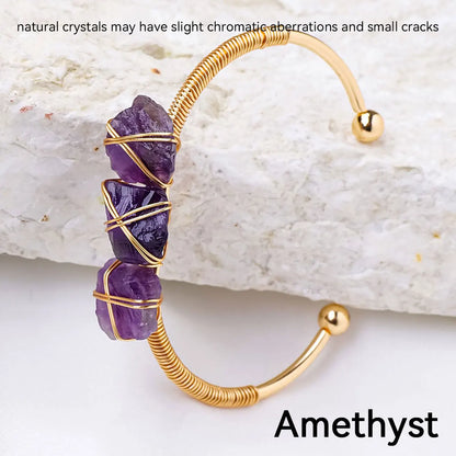Crystal Bracelet: Natural Crystal Healing Bracelet - Women's Protection & Reiki