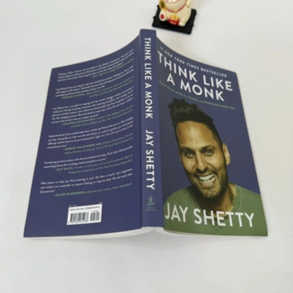 Think Like A Monk by Jay Shetty Mindfulness & Meditation Guide Find Purpose Overcome Anxiety Personal Growth & Inner Peace Book