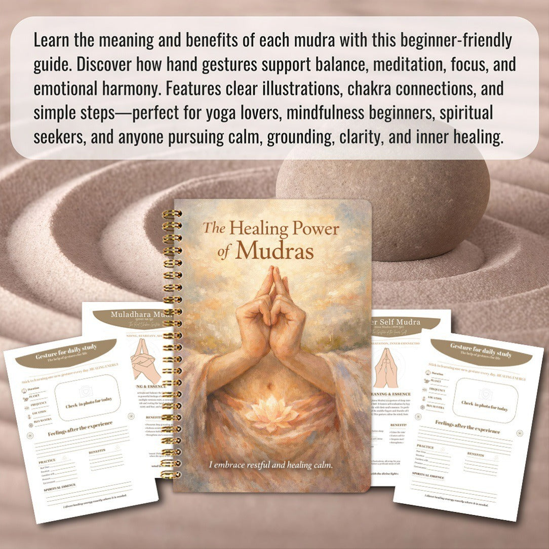 Mudras Hand Yoga Notebook: Boost Health & Wellness Book