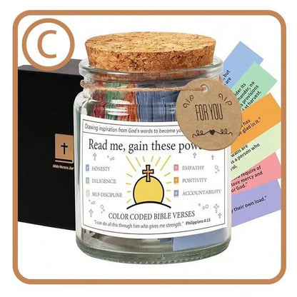 Bible Verse Jar: Multilingual Car Prayer Decor