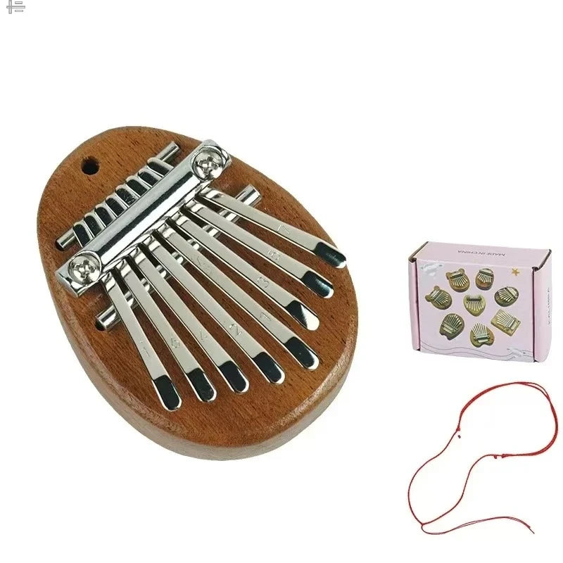 Mini Wood Kalimba: High-Quality 8 Key Thumb Piano Gift