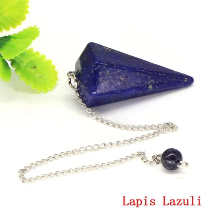 Natural Stone Healing Crystal Pendulum For Divination Dowsing Reiki Quartz Pendulo Jewelry Pendant Witchcraft Supplies Wholesale