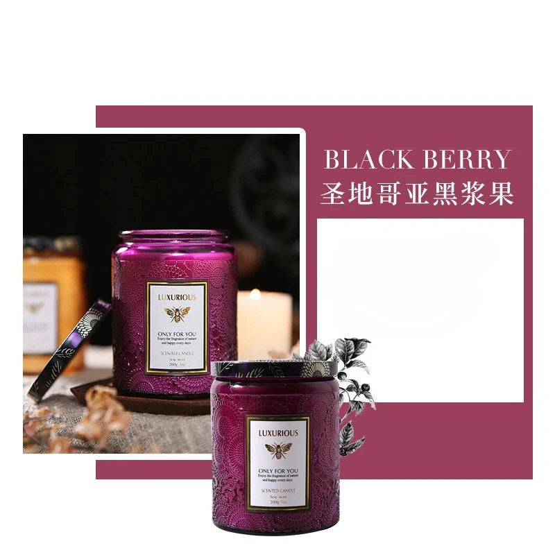 Scented Candles: Fragrant Soy Wax Candle Cans - Smokeless & Romantic Aroma