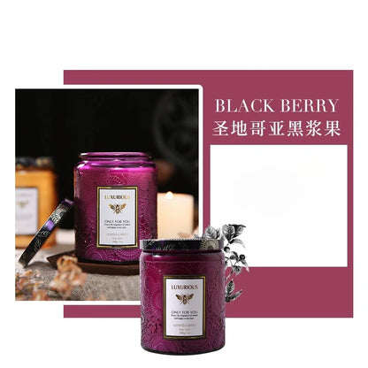 Scented Candles: Fragrant Soy Wax Candle Cans - Smokeless & Romantic Aroma