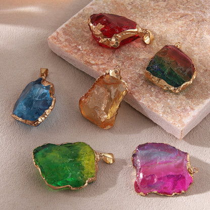 Healing Crystal Necklace: Irregular Gemstone for Women