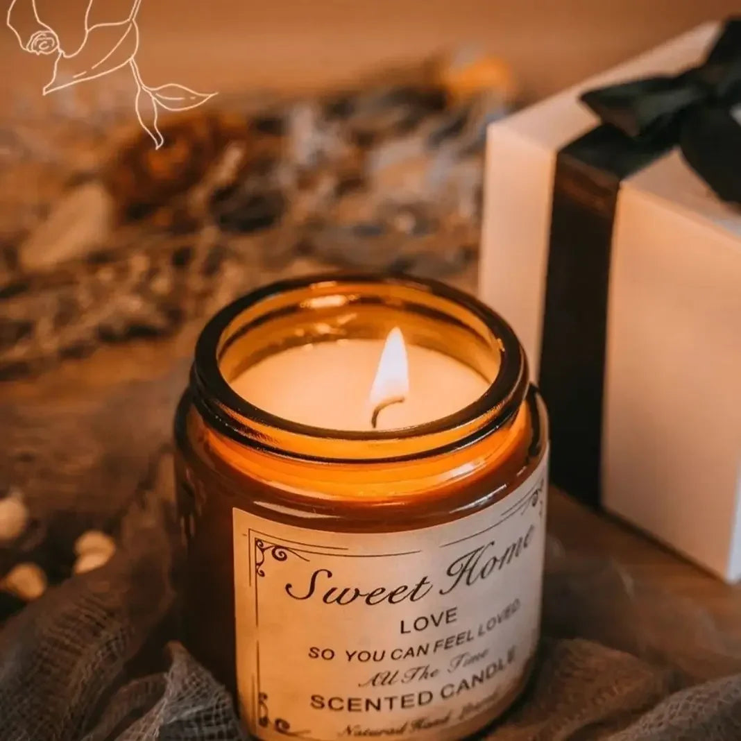 Scented Candles: Handmade Sleep Aid Aromatherapy Candles - Smokeless Fragrance