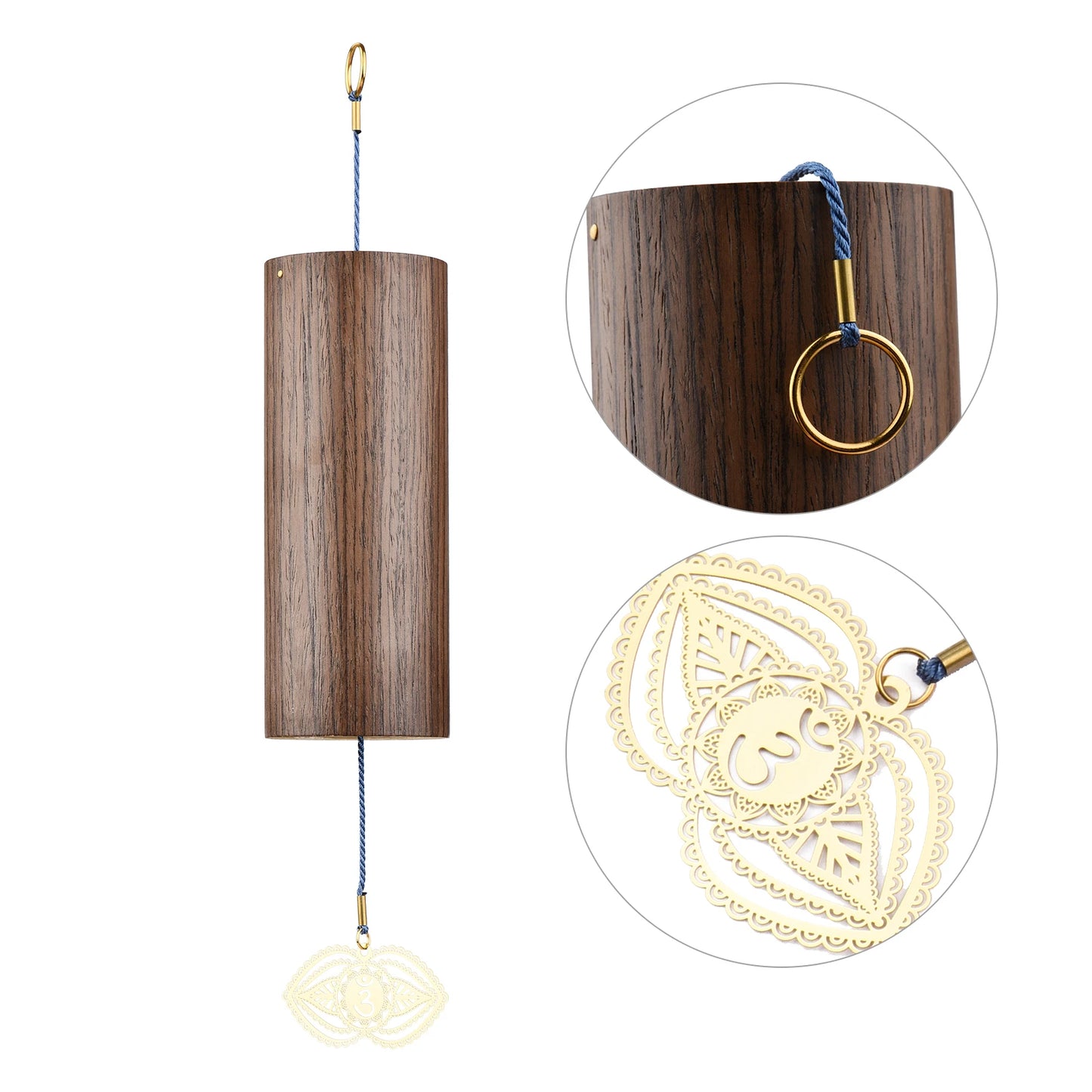 Chakra Chimes Natural Bamboo Wind Chimes Root Sacral Solar Plexus Heart Throat Third Eye Crown 164x64mm 137g 1 Wind Chime 1