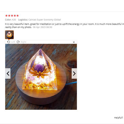 Healing Stones: Orgonite Pyramid Crystals - Healing Reiki Chakra Decor
