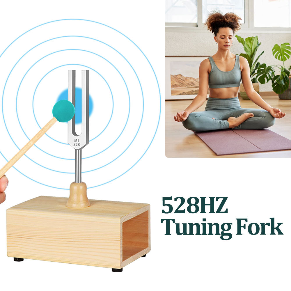 Tuning Forks Set for Sound Therapy & Yoga, 432Hz/528Hz Chakra