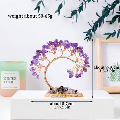 Healing Chakra Stone Tree - Natural Gemstone Home Decor