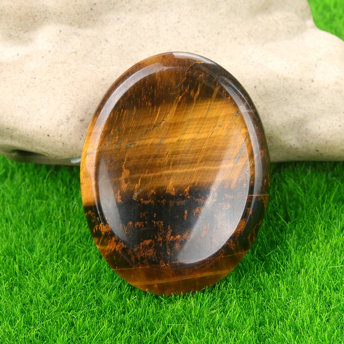 35x45mm Natural Crystal Stone Thumb Worry Oval Massage Quartz Healing Chakra Energy Therapy Meditation Spiritual Natural Gemston