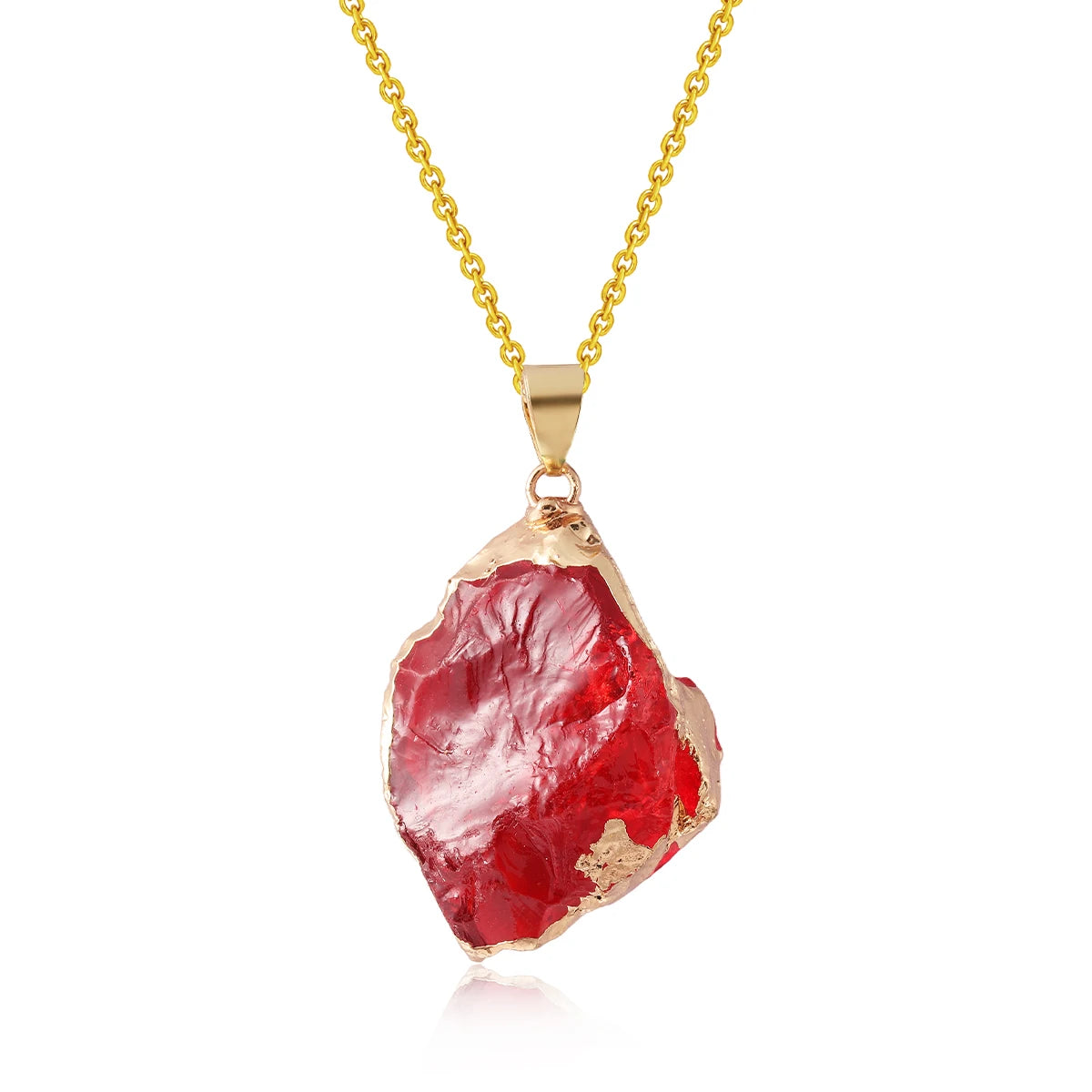 Healing Crystal Necklace: Irregular Gemstone for Women