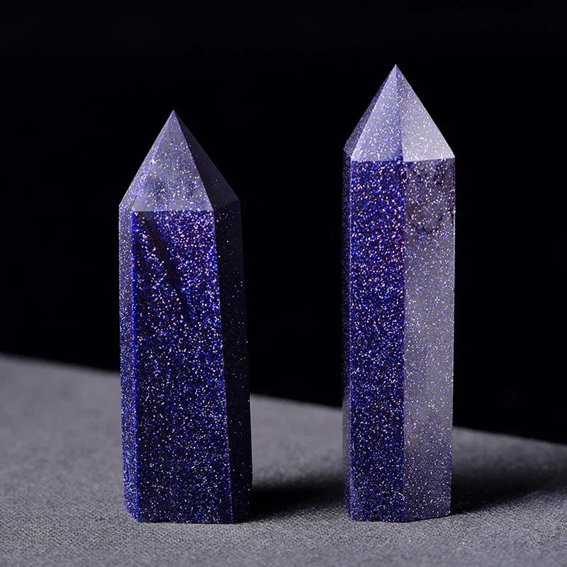 Natural Stone: Rose Quartz Amethyst Wand - Healing Crystals & Home Decor