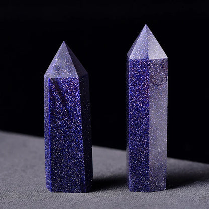 Natural Stone: Rose Quartz Amethyst Wand - Healing Crystals & Home Decor