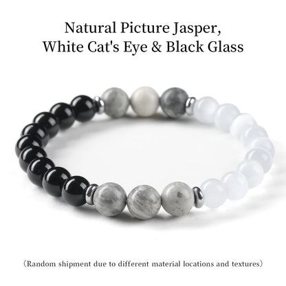 Natural Stone Healing Bracelet: 8mm Lucky Wealth Beads Jewelry