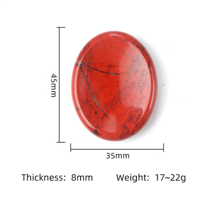35x45mm Natural Crystal Stone Thumb Worry Oval Massage Quartz Healing Chakra Energy Therapy Meditation Spiritual Natural Gemston