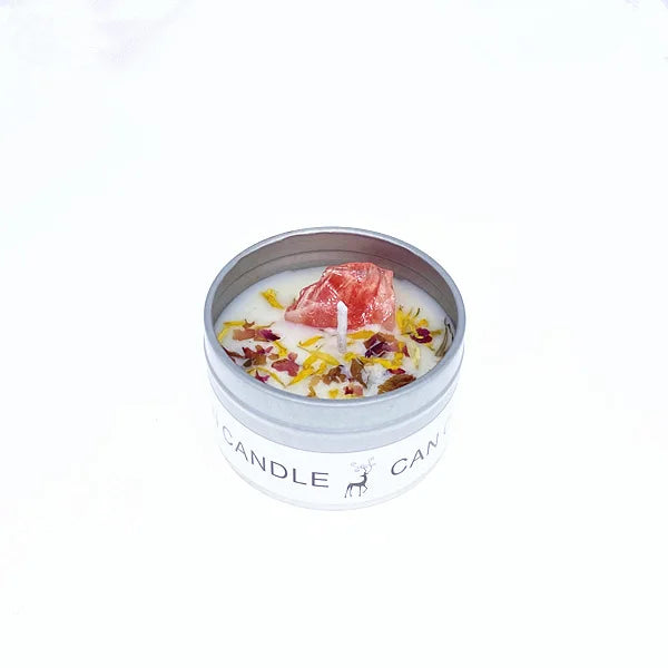 Scented Candles: Aromatherapy Soy Candles - Crystal Salt & Dried Flower Scents