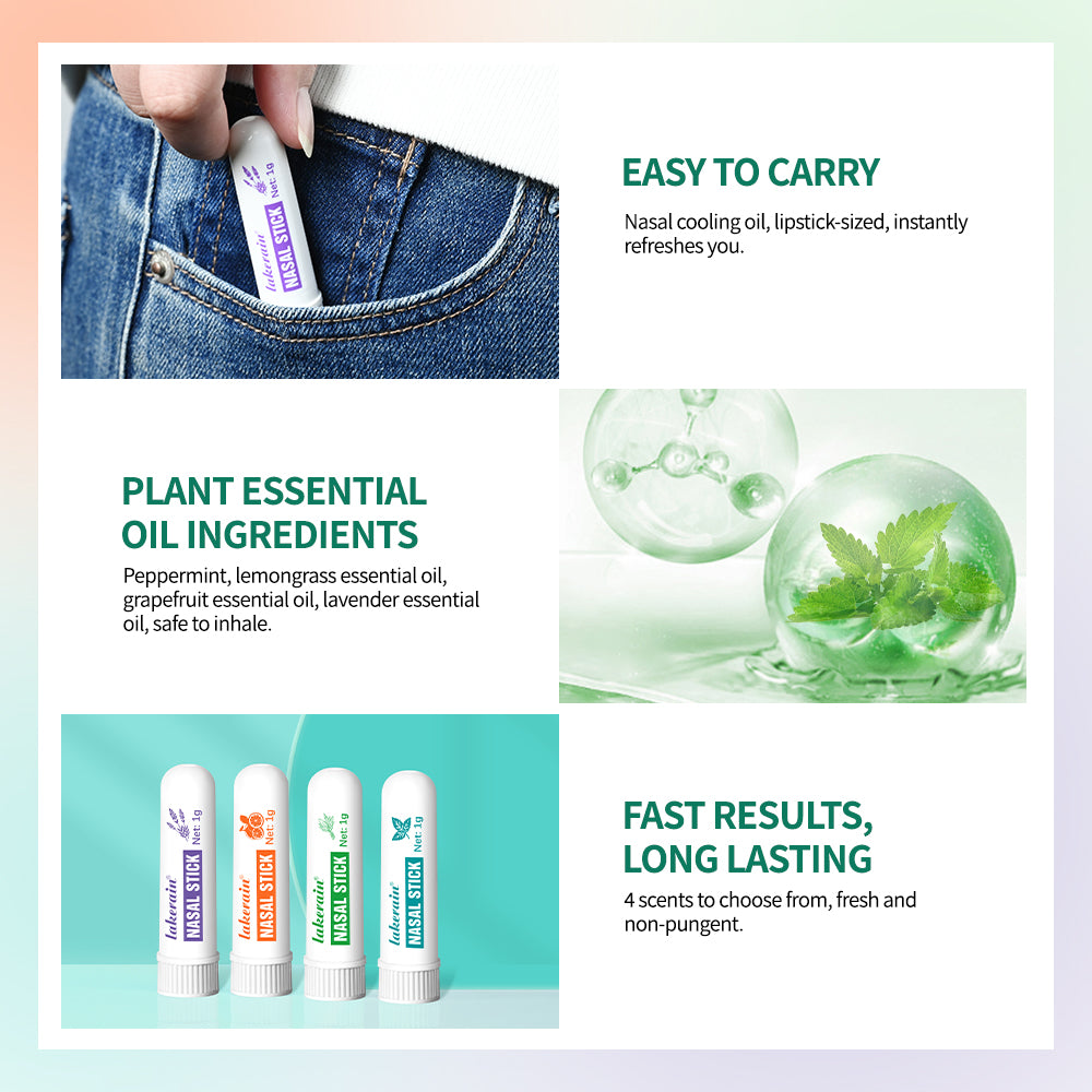 Nasal Stick Inhaler: Focus & Energy Boost Aromatherapy