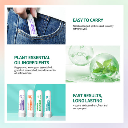 Nasal Stick Inhaler: Focus & Energy Boost Aromatherapy