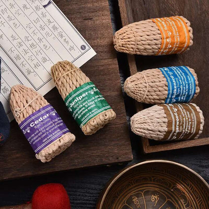 Incense: Sandalwood Rope Incense 50pcs - Handmade Nepal Aromatherapy