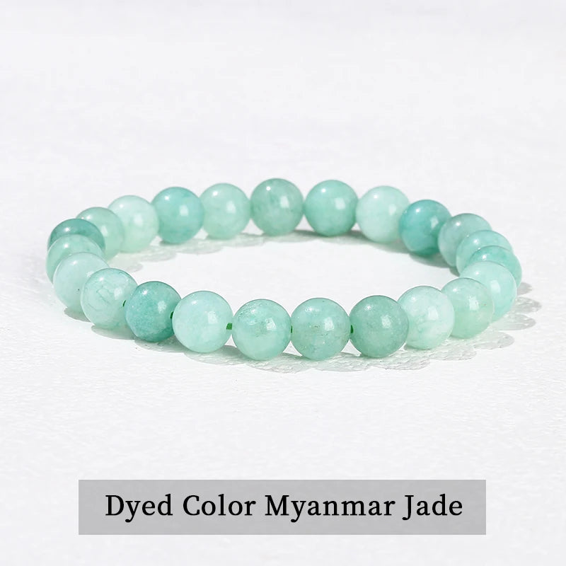 Healing Bracelet: Natural Stone Beaded Bracelet - Obsidian, Fluorite, Quartz