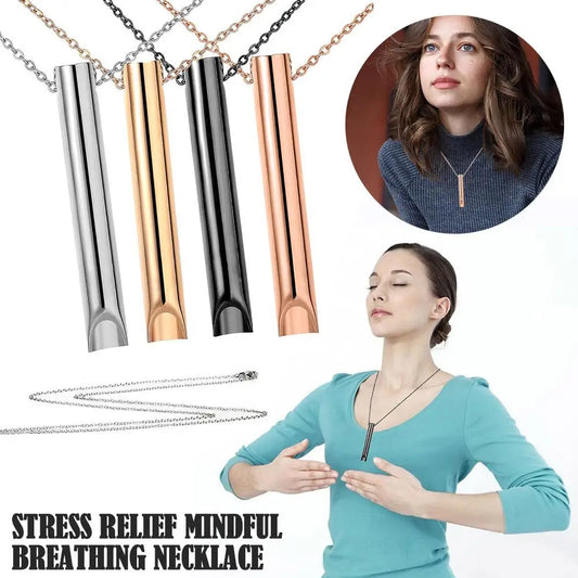 Stress Relief Necklace: Mindful Breathing Tool