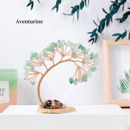Healing Chakra Stone Tree - Natural Gemstone Home Decor