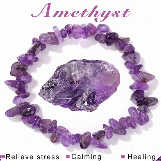 Amethyst Bracelet - Stress Relief Gemstone