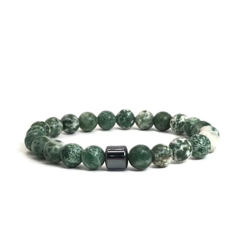 Natural Stone Lava Tiger Eye Bracelet Healing Charm Bracelet
