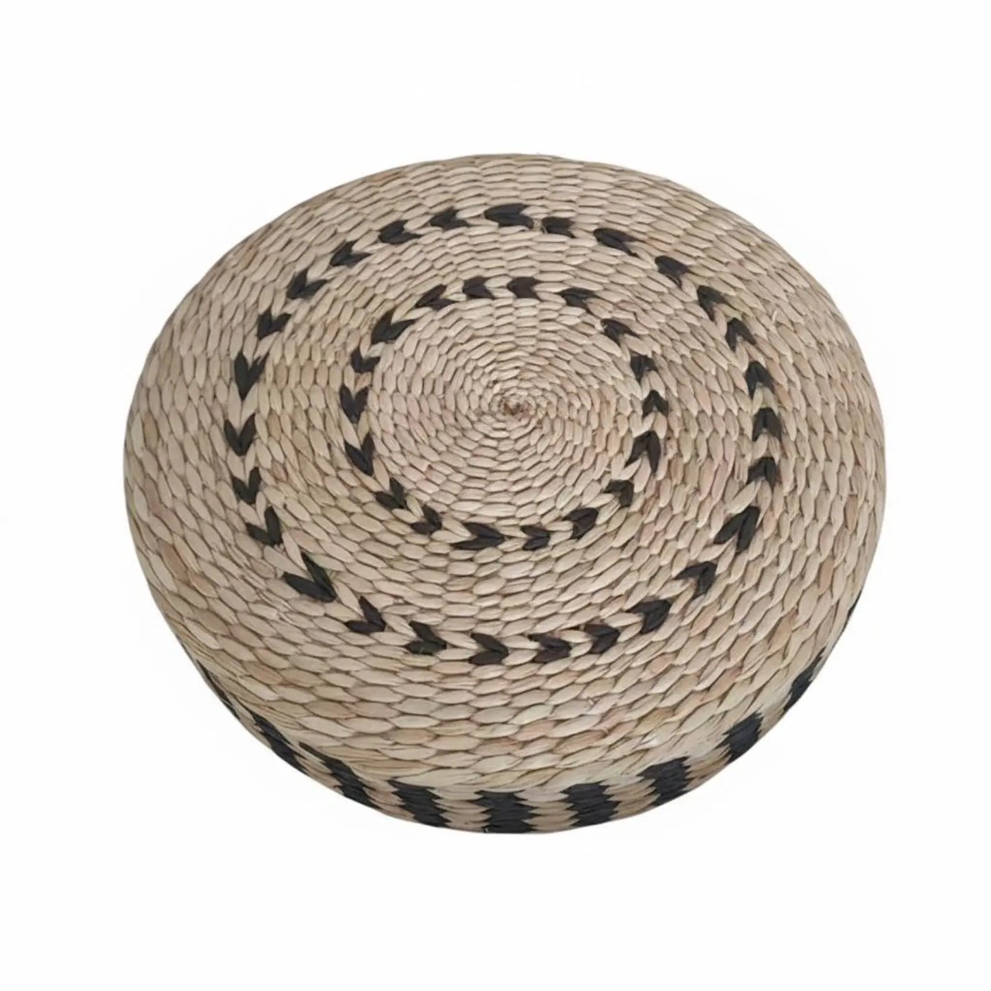 Woven Woven Mat Meditation Cushion Pillow Multi-Function Straw Woven Mat Pillow Round Straw Floor Pillow Breathable Round Woven Pouf